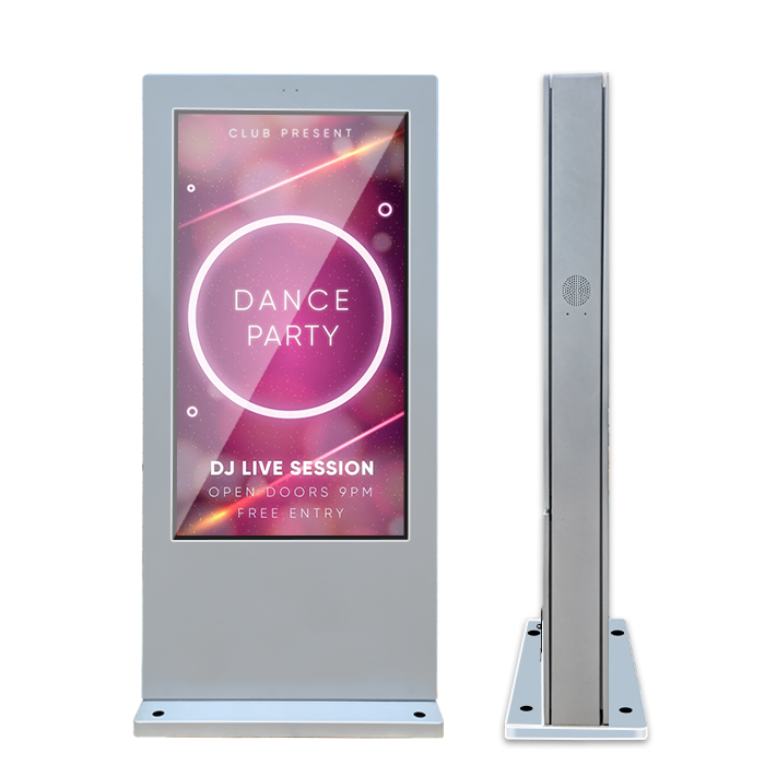 65寸銀色戶外立式戶外顯示屏廣告機(jī)